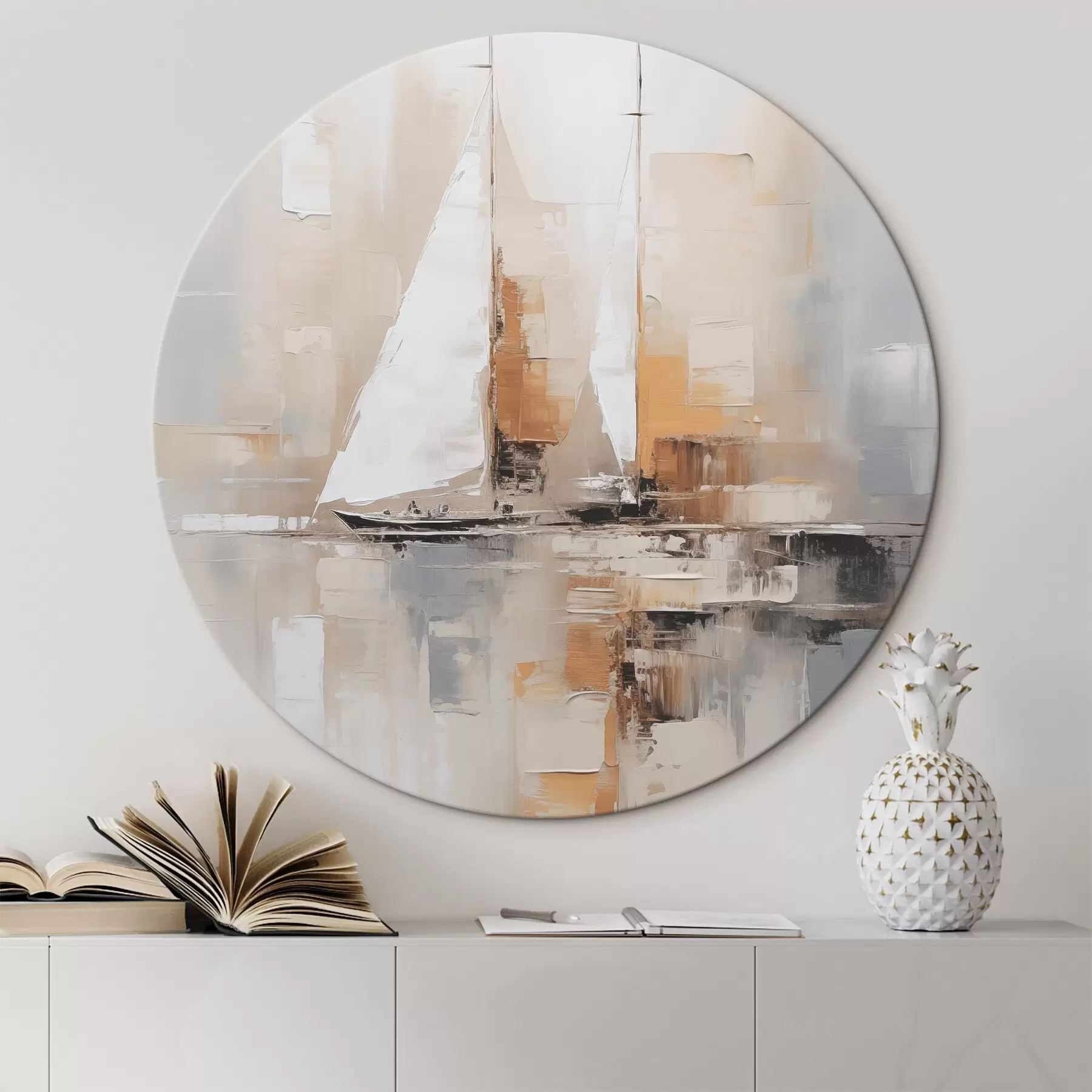  Schilderijen Zeilboot abstractie r46566