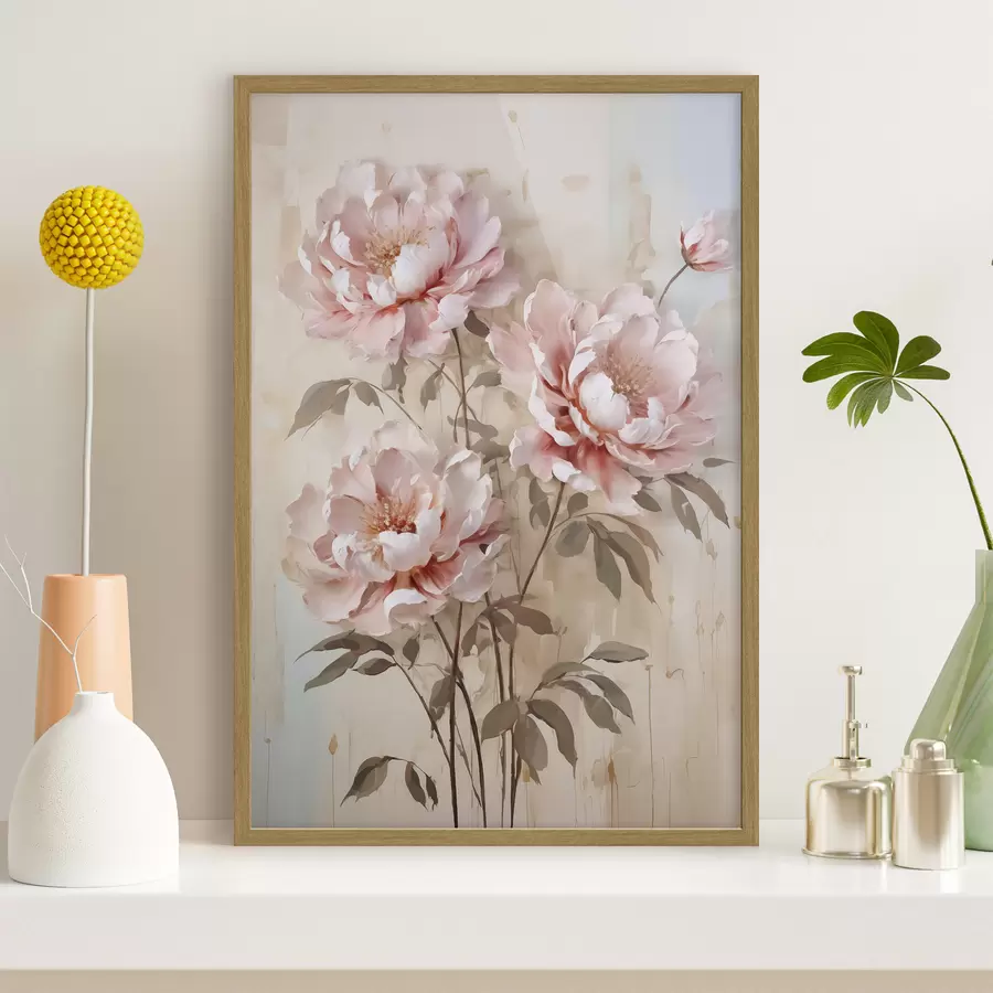 Fotobehang Pioenrozen f46561