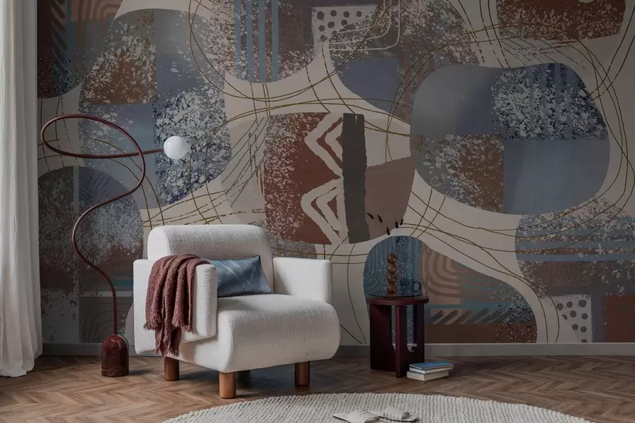 Fotobehang hedendaagse abstractie w04871