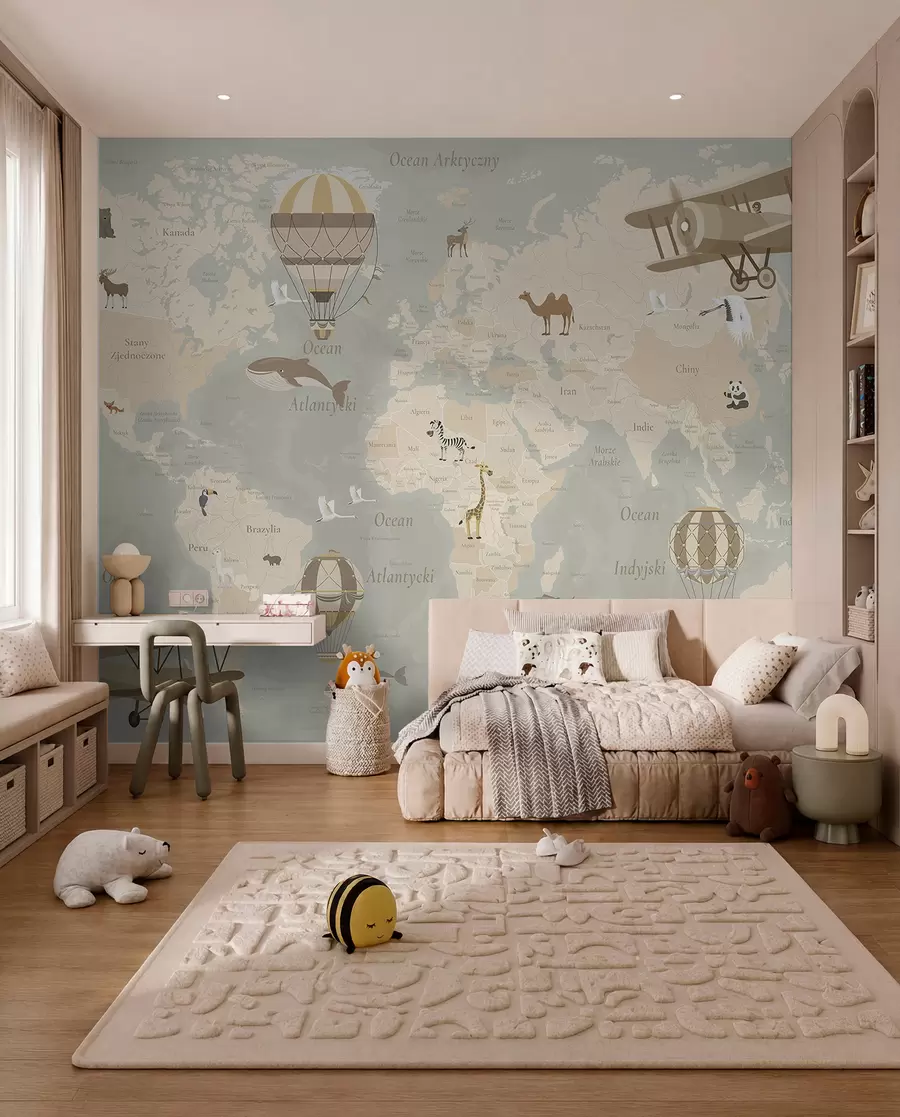 Fotobehang Vliegwereld Pools — Beige c00003pl