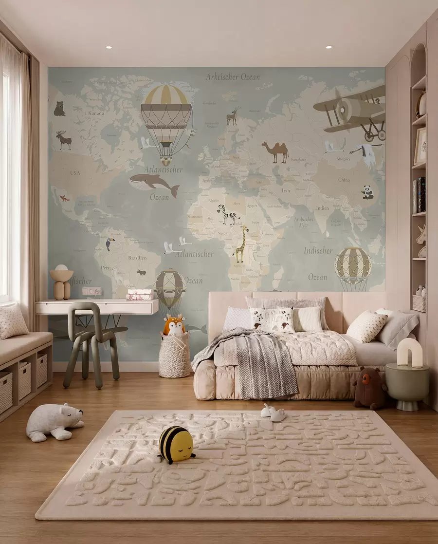 Fotobehang Vliegwereld Duits — Beige c00003de