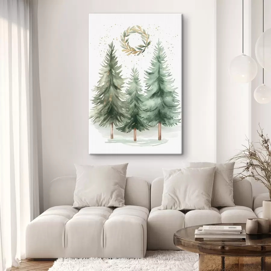  Schilderijen Kerstbomen s46609