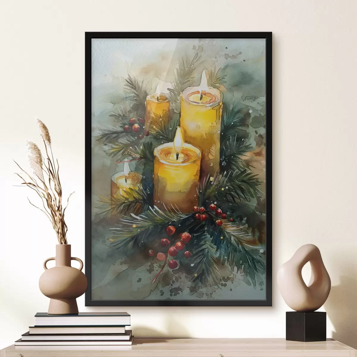 Poster Kerstkaarsen f46585