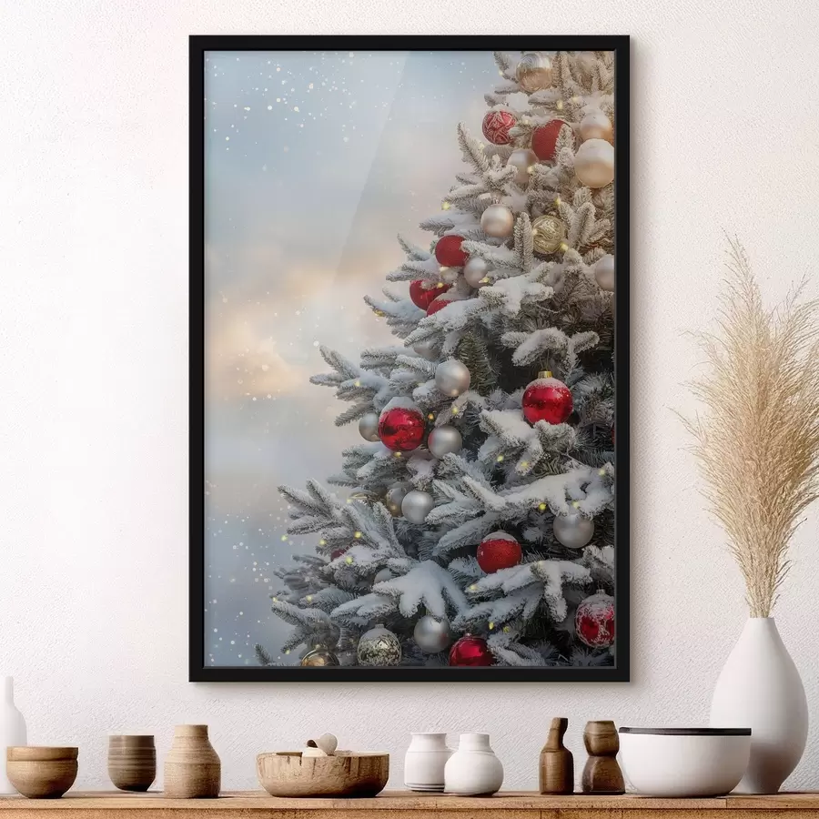Fotobehang Kerstboom f46587