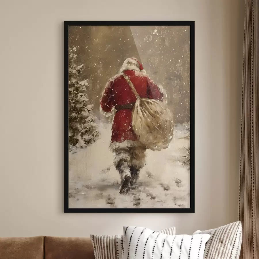 Fotobehang Kerstman f46590