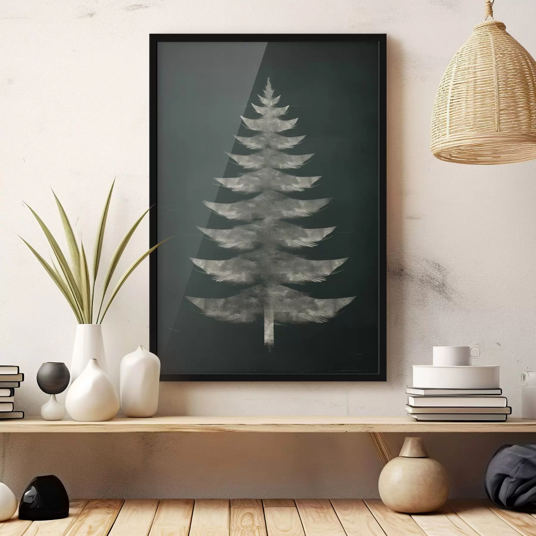 Fotobehang Kerstboom f46593