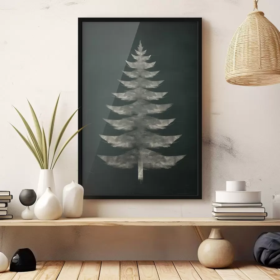 Fotobehang Kerstboom f46593