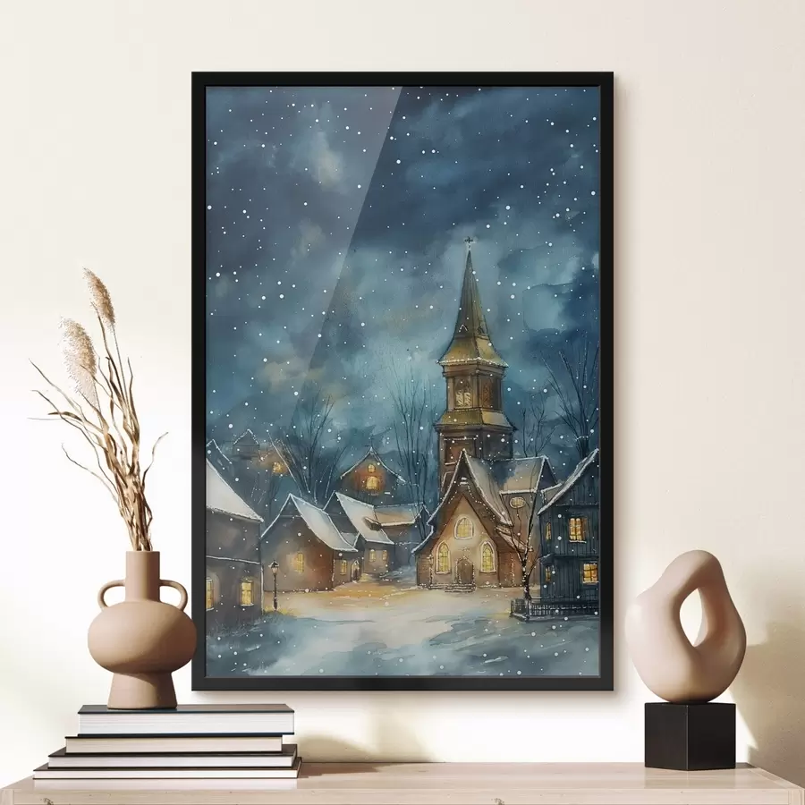 Fotobehang Winterstraat f46599