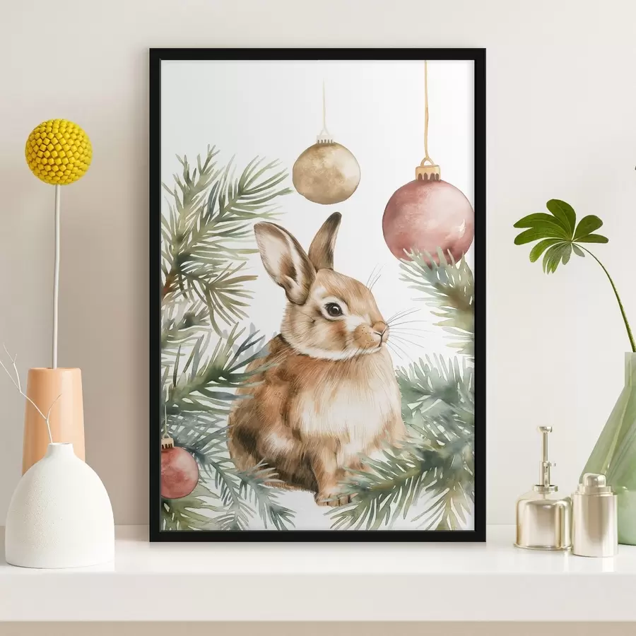 Fotobehang Nieuwjaarshaasje f46603