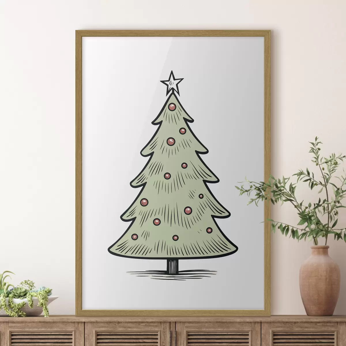 Poster Kerstboom f46616