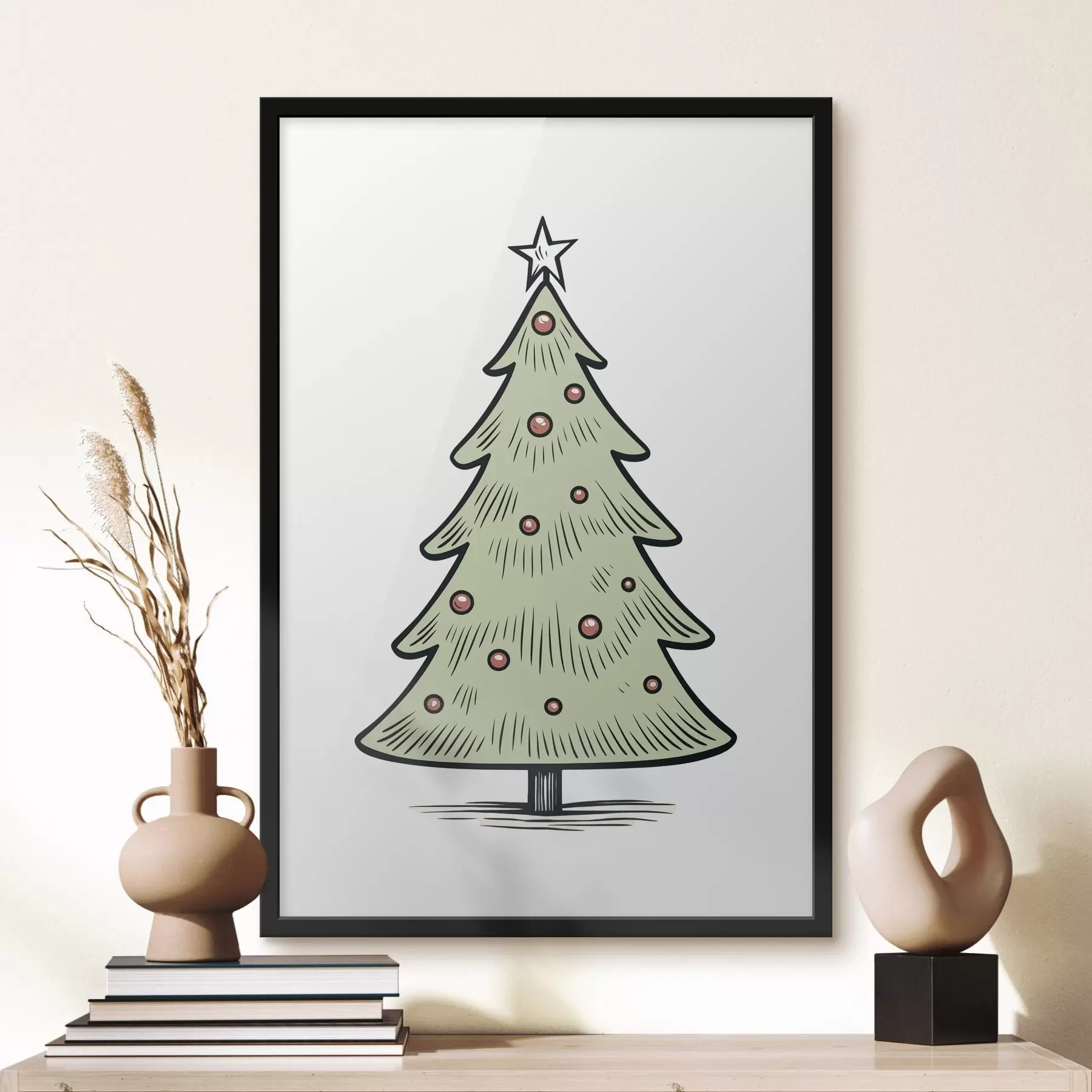 Fotobehang Kerstboom f46616