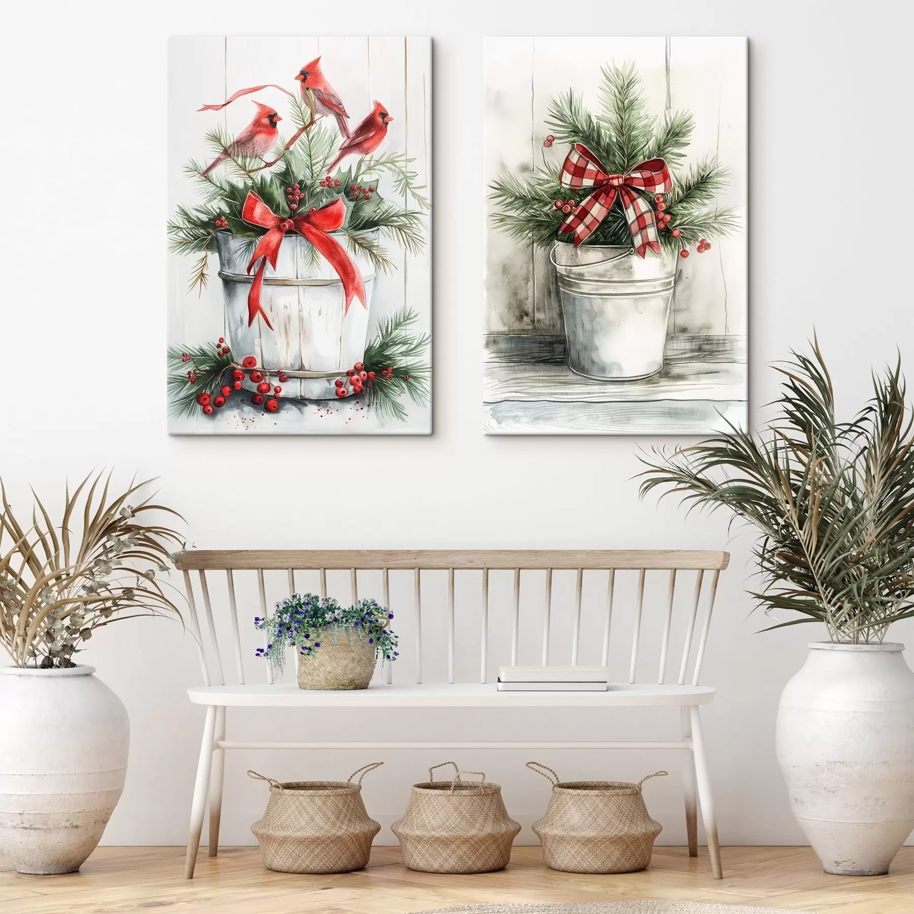  Schilderijen Kerstpotten m00959