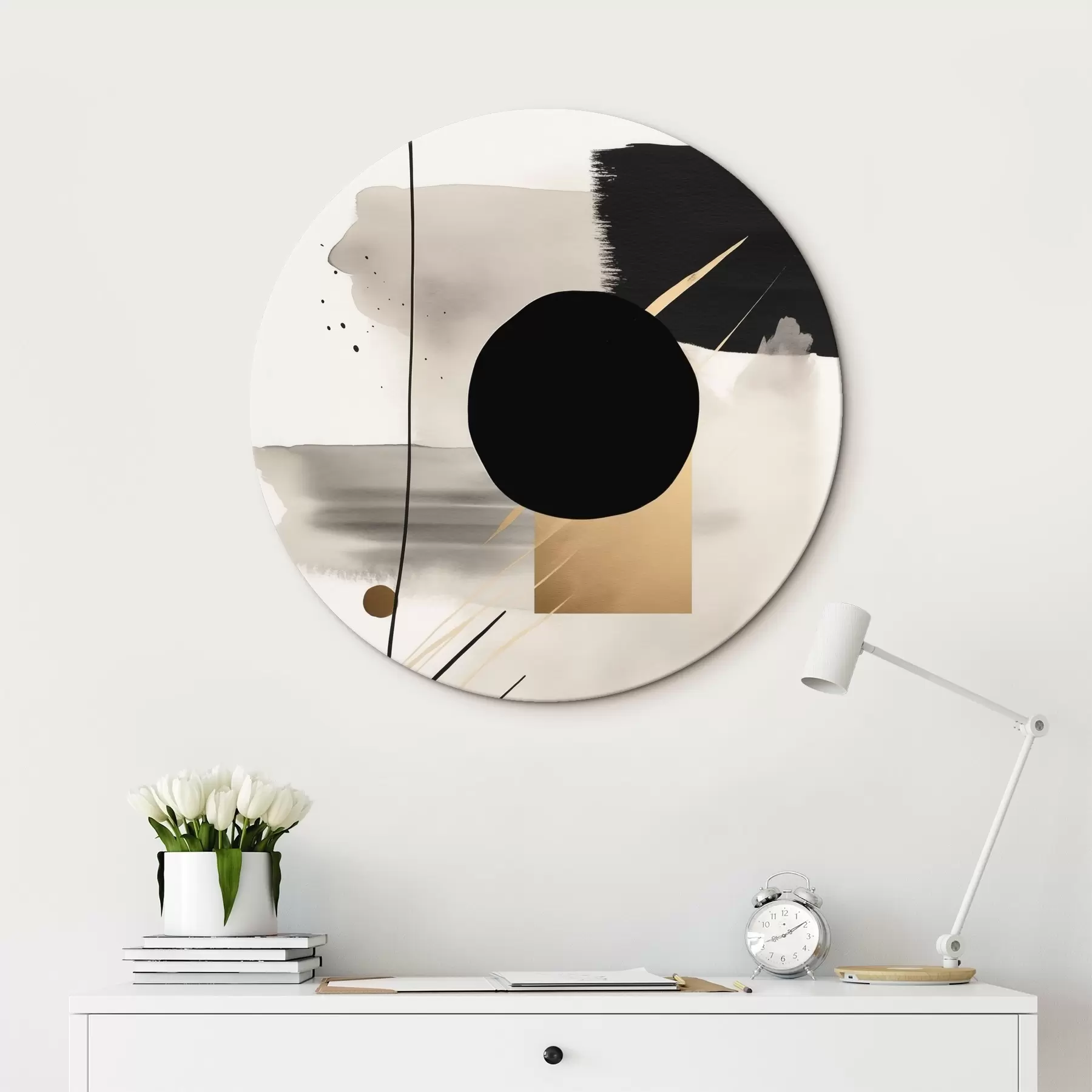  Schilderijen Abstracties met vormen r46572