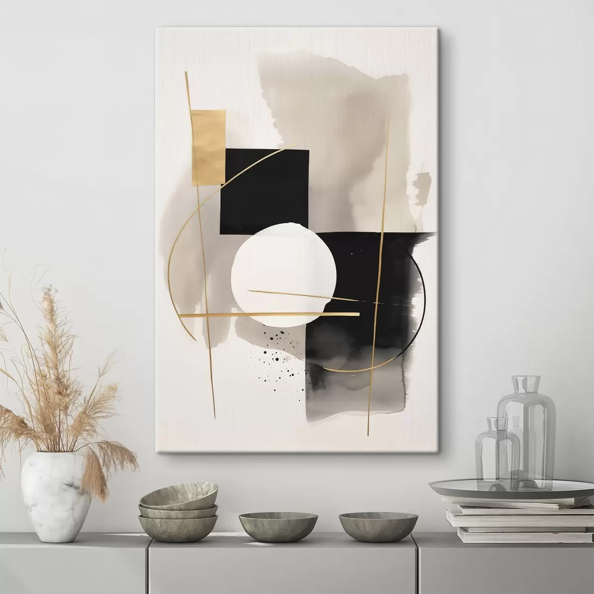  Schilderijen Abstracties met vormen s46573