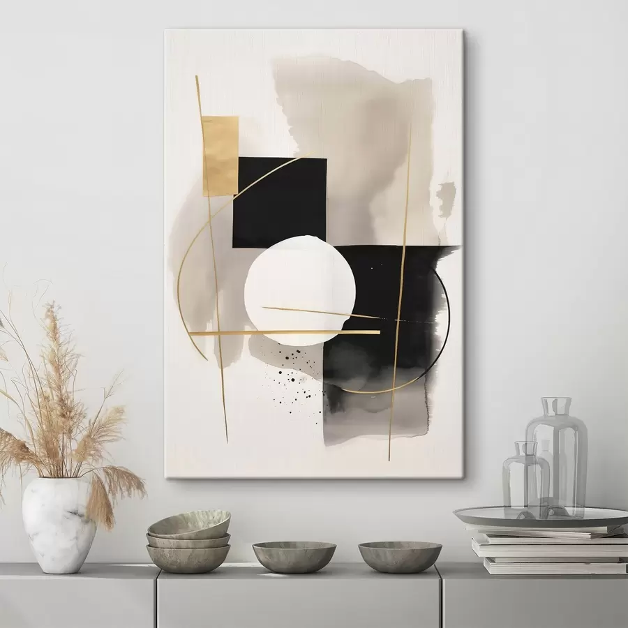  Schilderijen Abstracties met vormen s46573