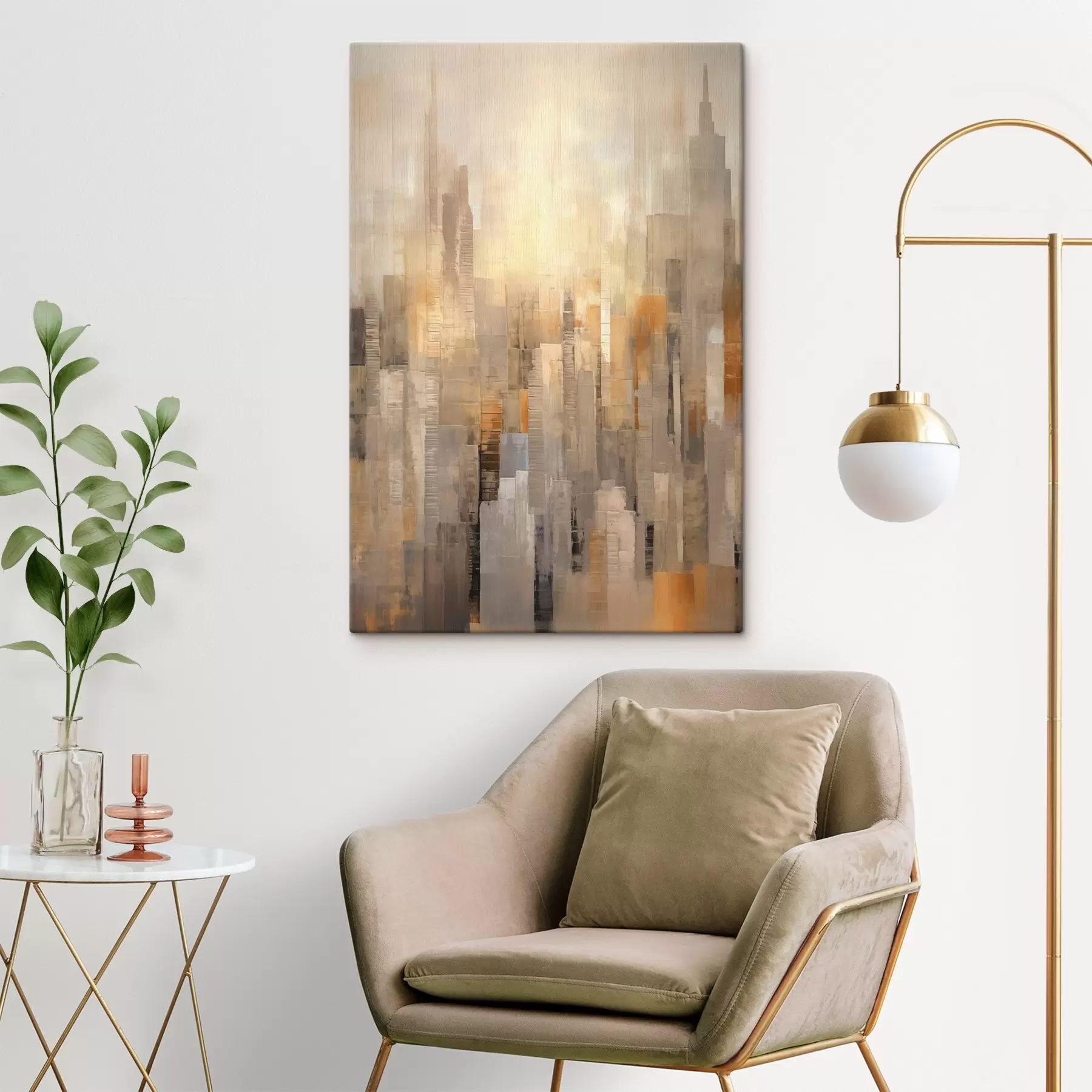  Schilderijen Abstract stadslandschap s46580