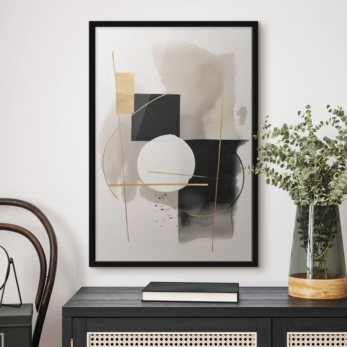 Poster Abstracties met vormen f46573