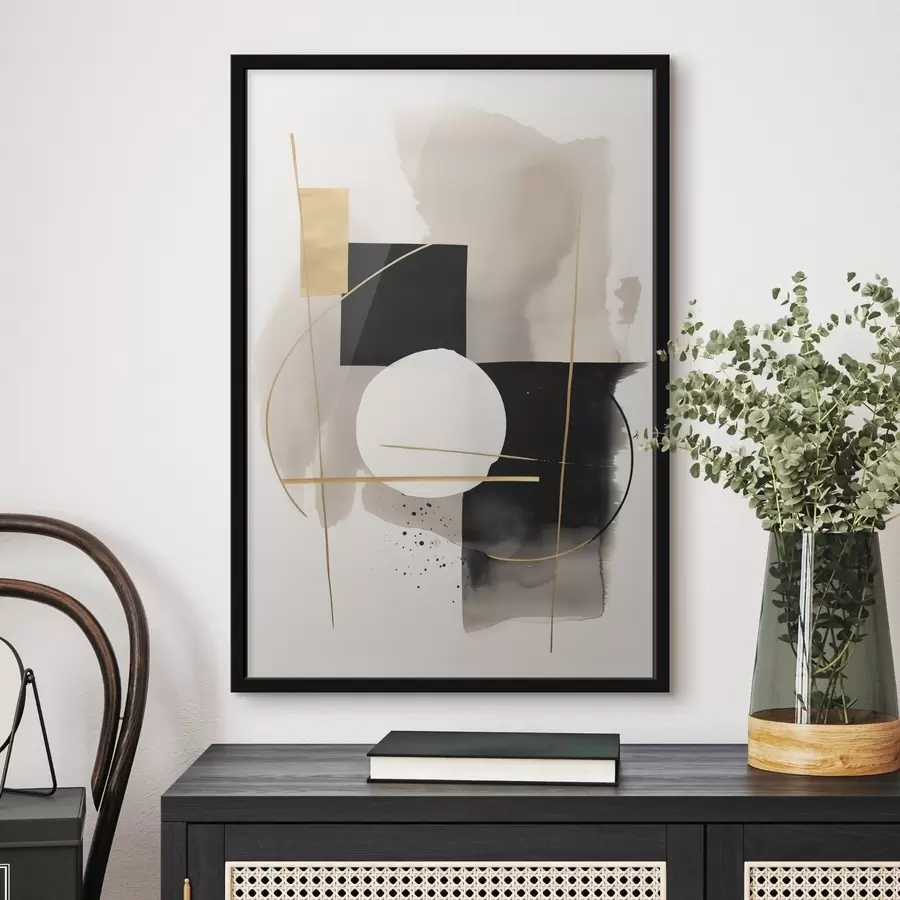 Fotobehang Abstracties met vormen f46573