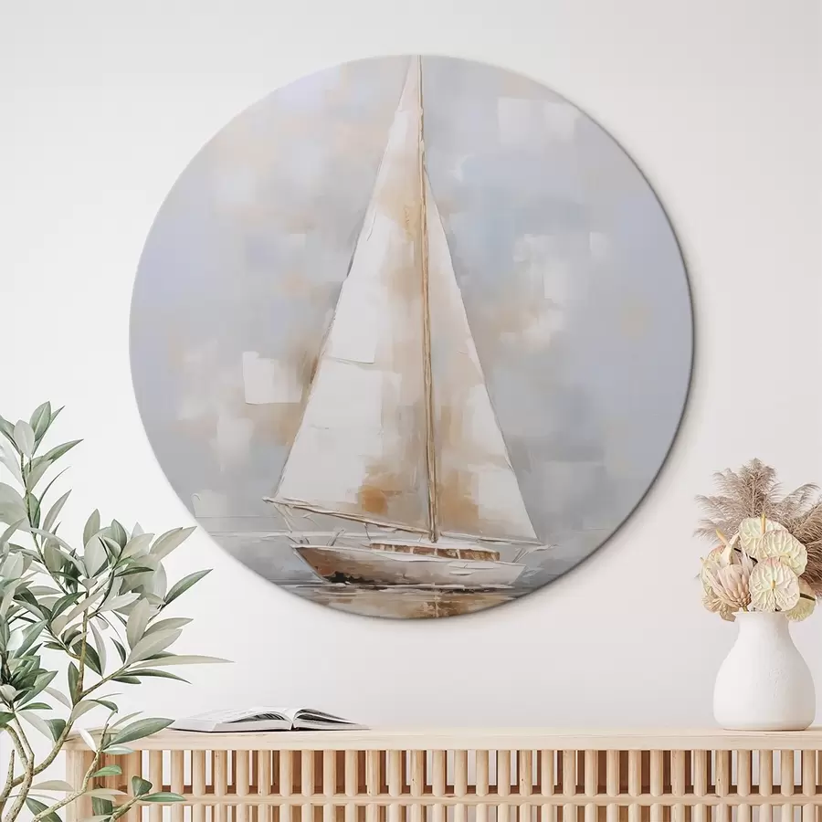  Schilderijen Schilderij imitatie zeilboot r46677