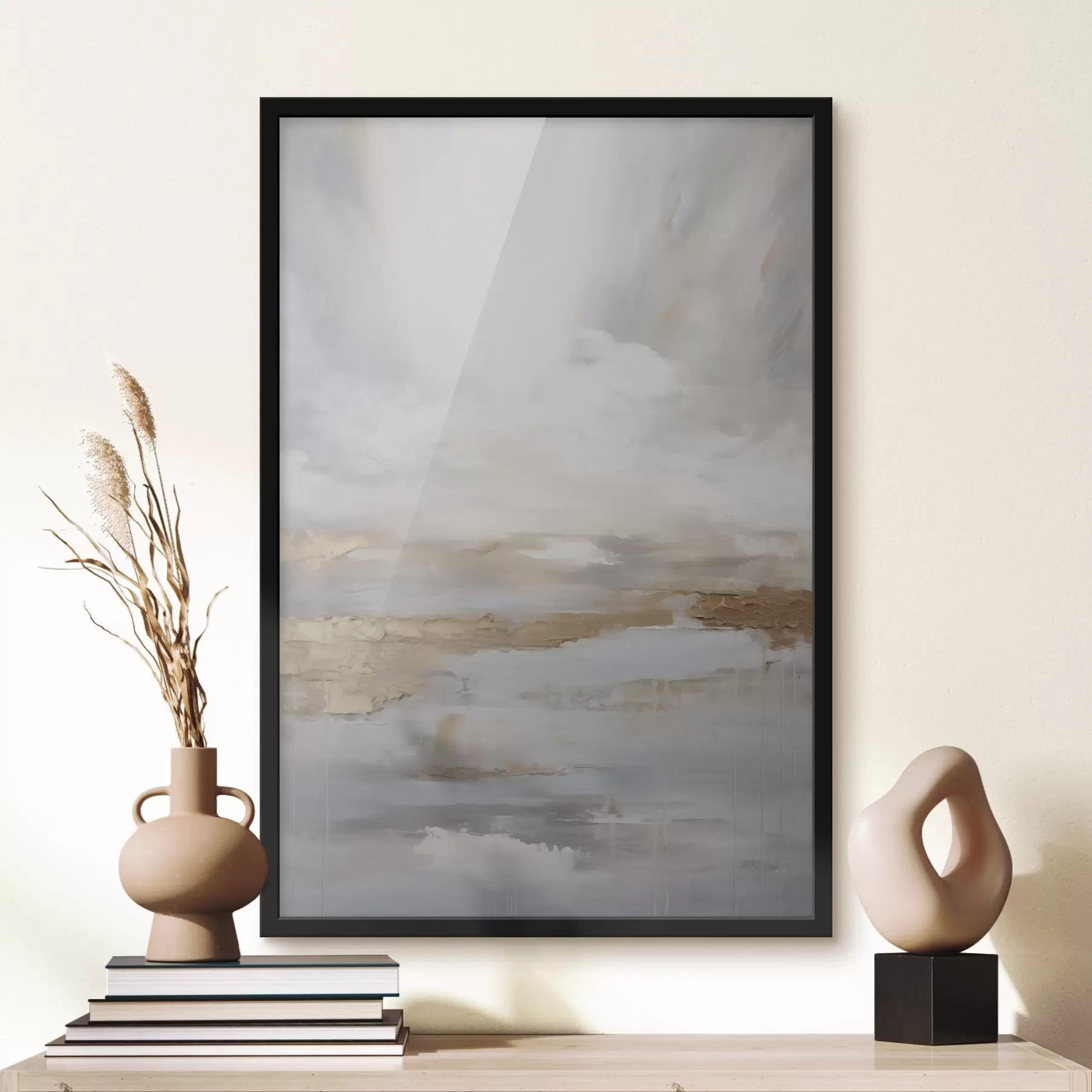 Fotobehang Abstracte compositie, imitatie van schilderkunst f46678