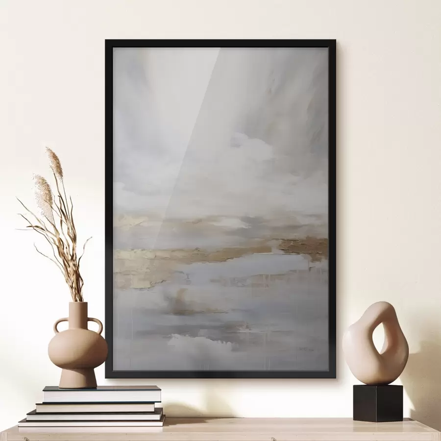 Fotobehang Abstracte compositie, imitatie van schilderkunst f46678