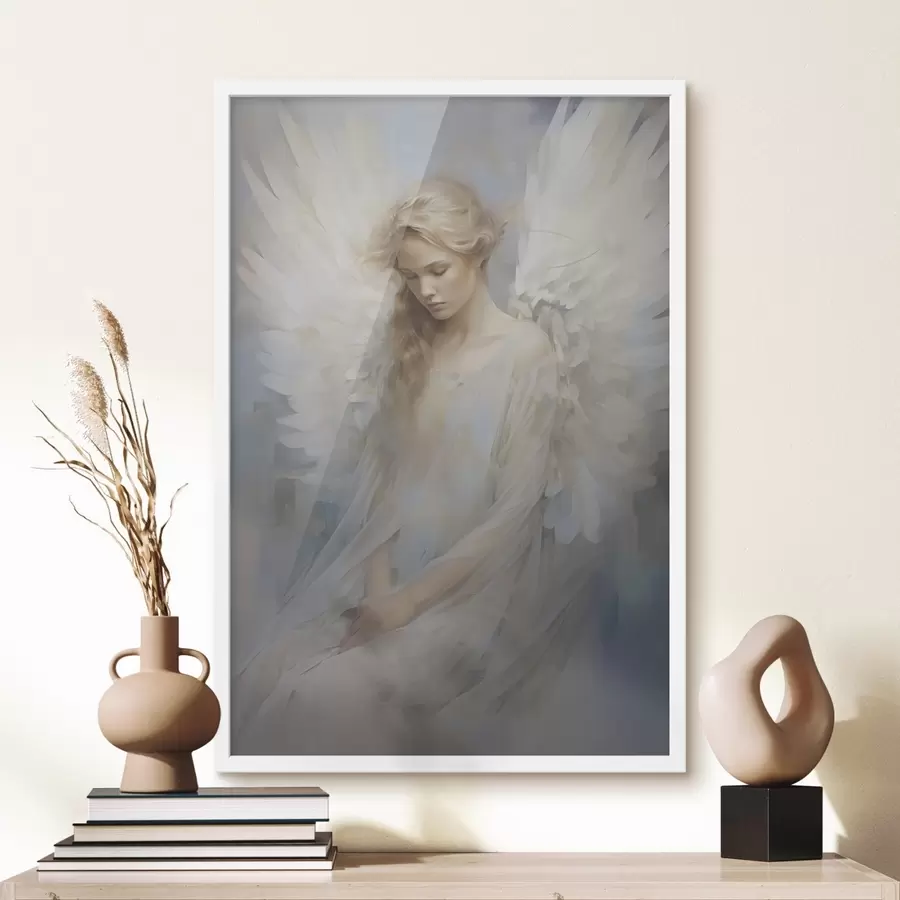 Fotobehang Abstractie van engelen f46681