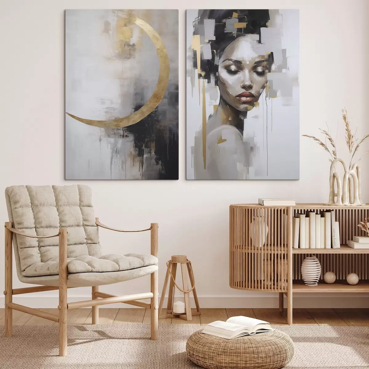  Schilderijen Abstractie imitatie van schilderkunst m00998