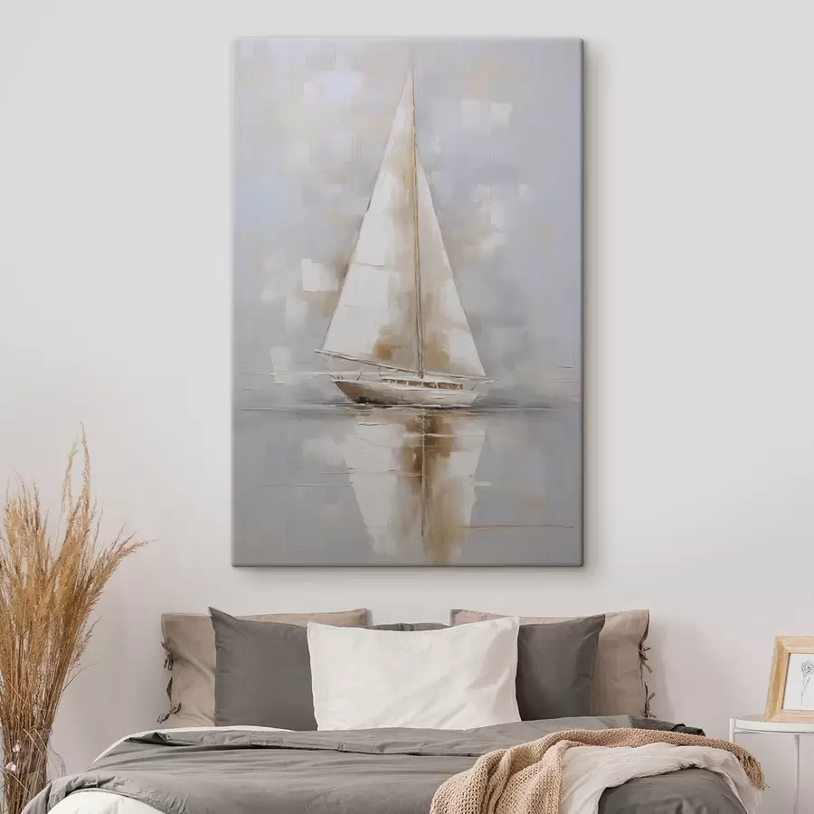  Schilderijen Schilderij imitatie zeilboot s46677