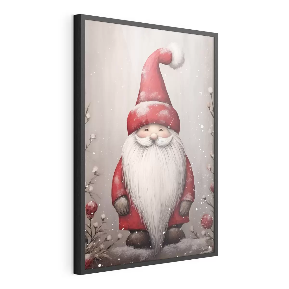 Poster Kerstkabouter met een lange baard f46620