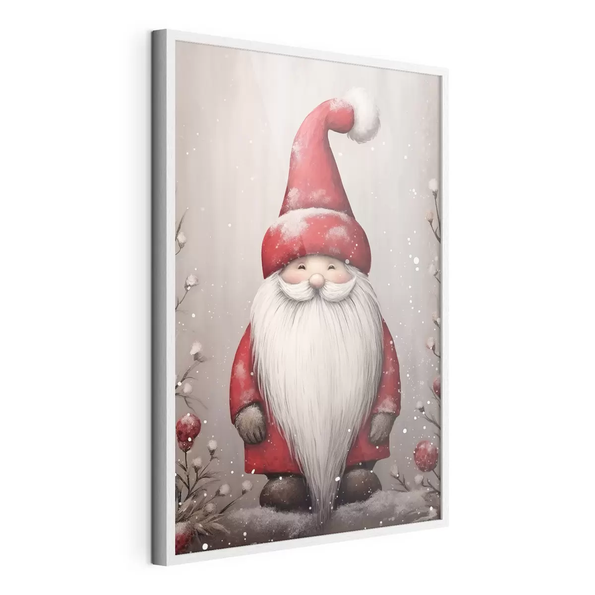 Poster Kerstkabouter met een lange baard f46620