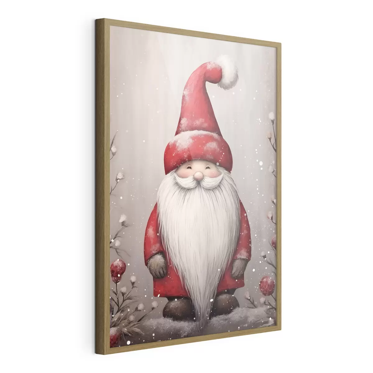 Poster Kerstkabouter met een lange baard f46620
