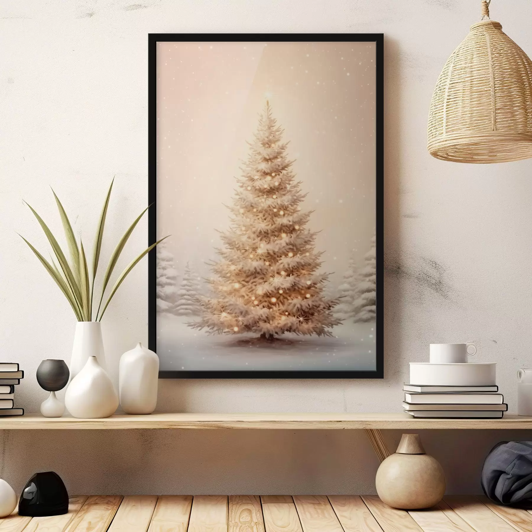 Fotobehang Kerstboom f46637