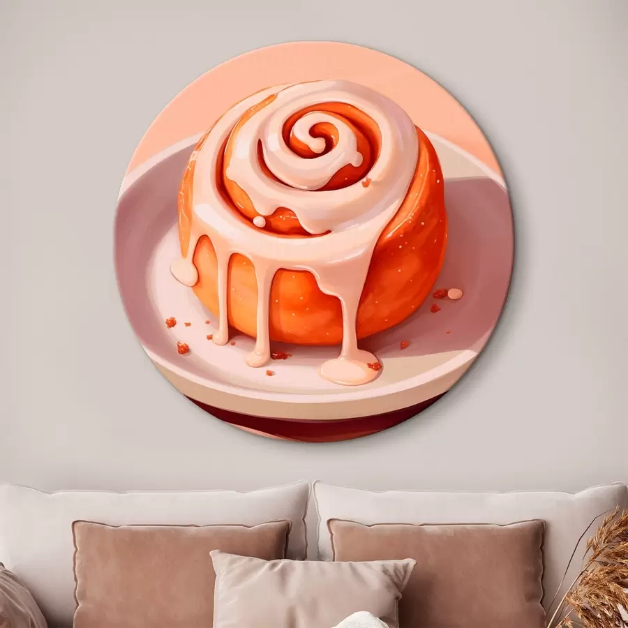  Schilderijen Kaneelbroodje met roomglazuur r46624