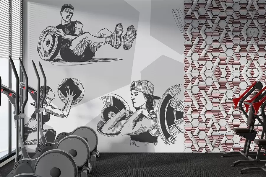 Fotobehang Atleten w04909v2