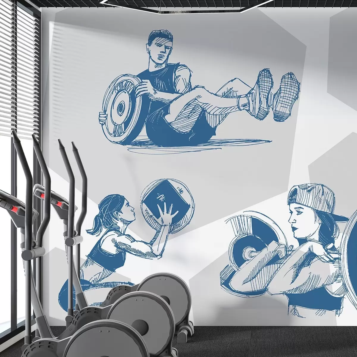 Fotobehang Atleten w04909