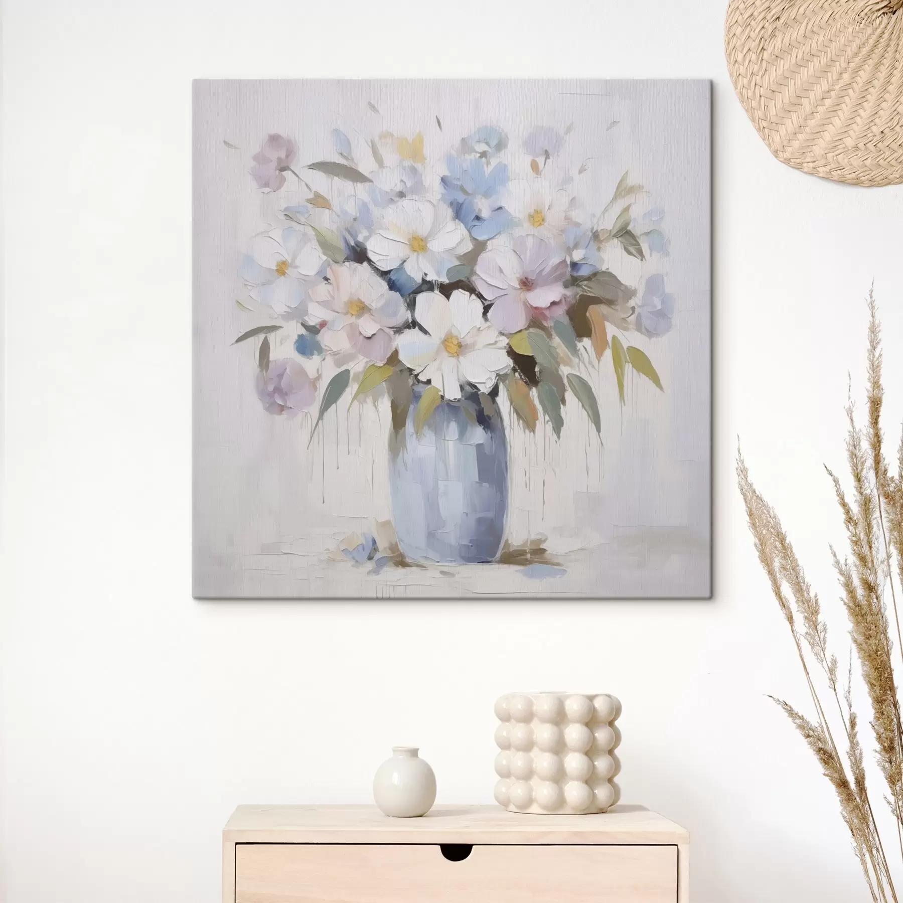  Schilderijen Bloemen in een vaas imitatie schilderij s46714