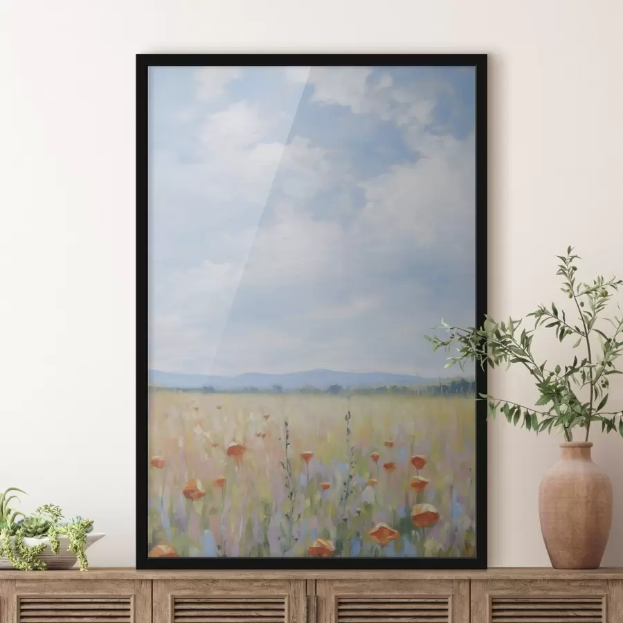 Fotobehang Veldimitatie schilderij f46715