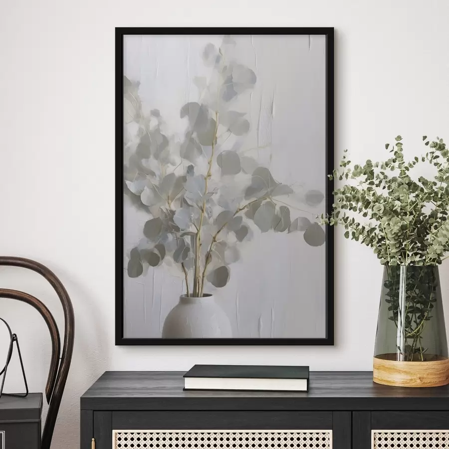 Fotobehang Takjes in een vaas imitatie schilderij f46719