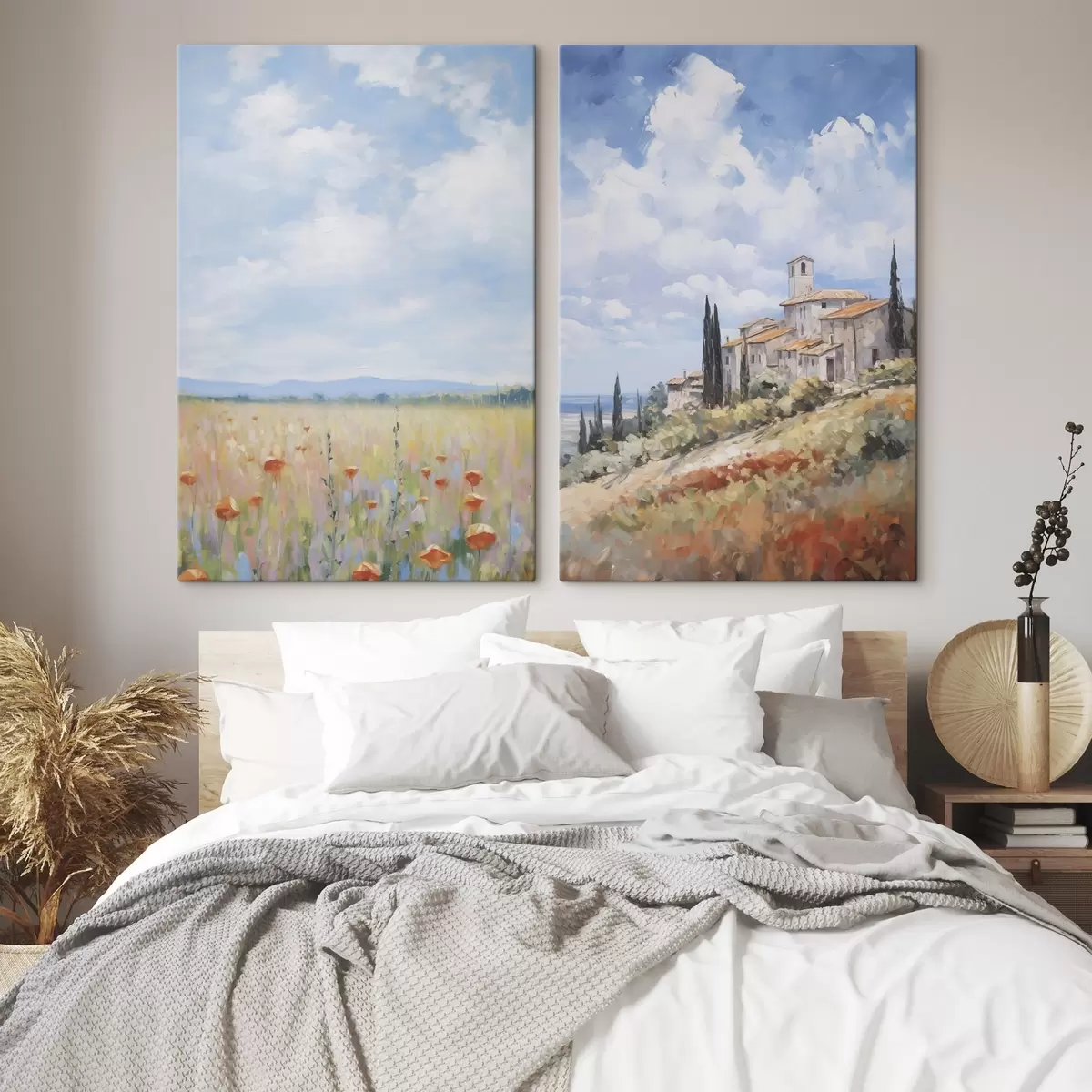  Schilderijen Landelijke landschap imitatie van schilderkunst m01018