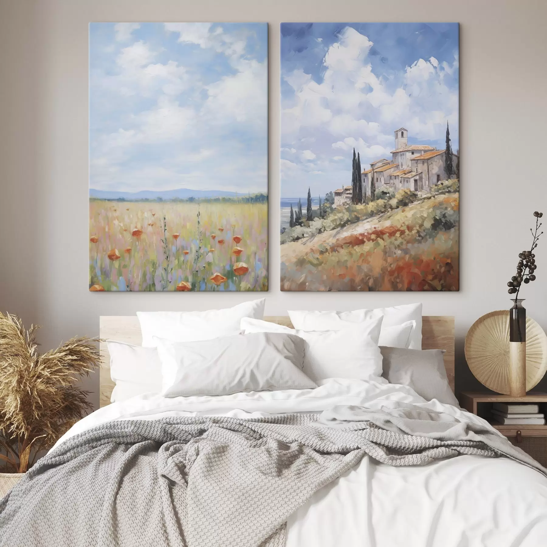  Schilderijen Landelijke landschap imitatie van schilderkunst m01018