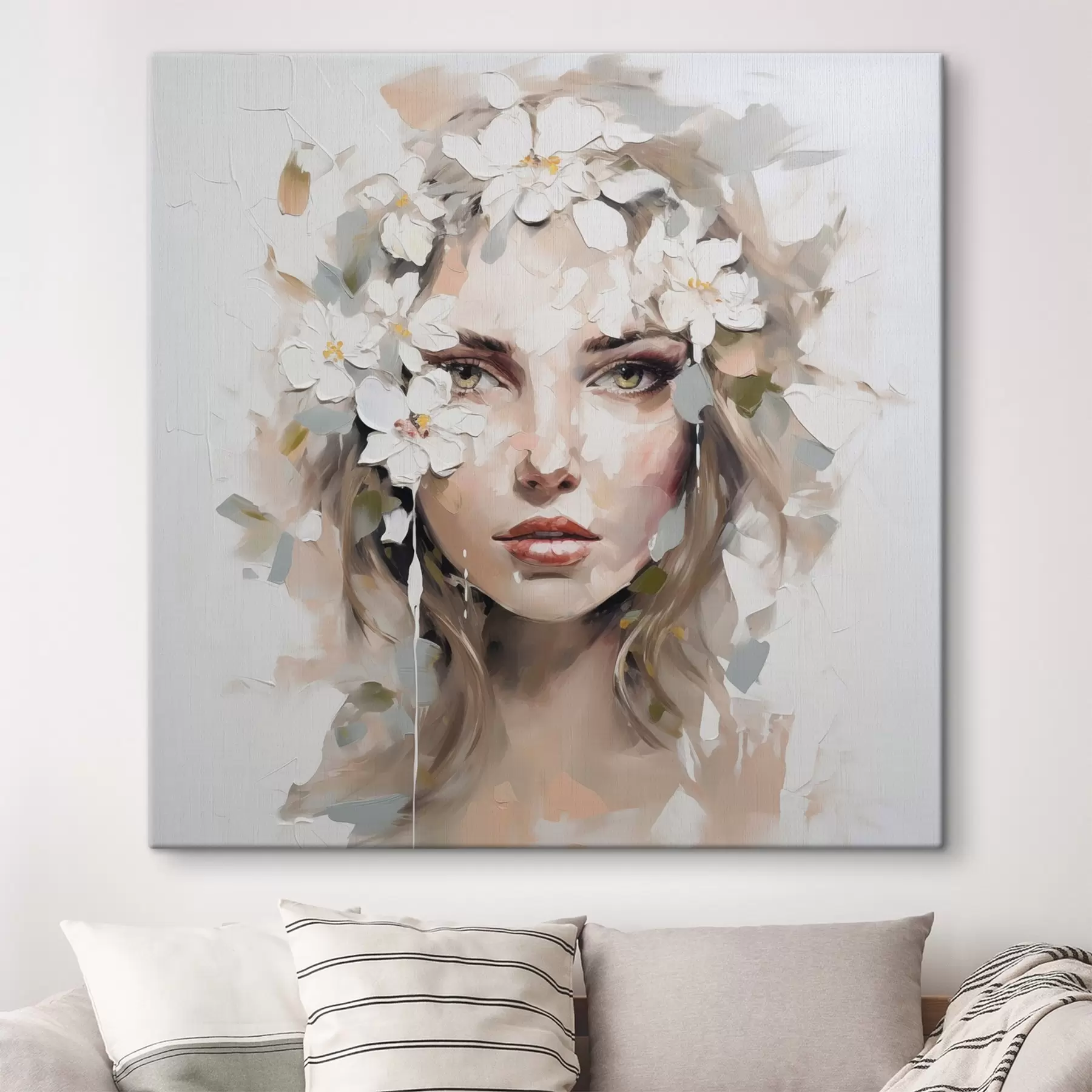  Schilderijen Abstract portret imitatie van schilderij s46749