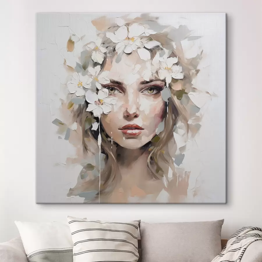  Schilderijen Abstract portret imitatie van schilderij s46749