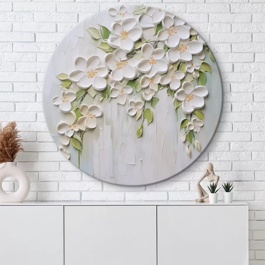  Schilderijen Abstracte bloemen imitatie van schilderkunst r46755