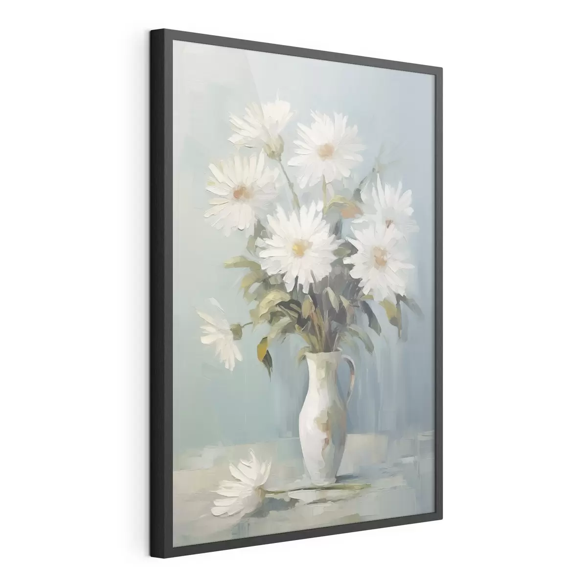 Poster Bloemen in een vaas imitatie schilderij f46743