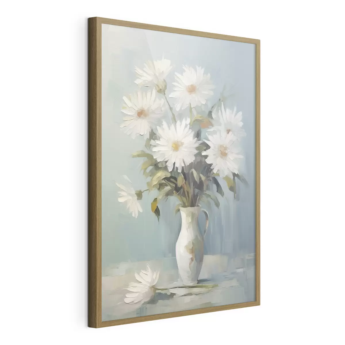 Poster Bloemen in een vaas imitatie schilderij f46743