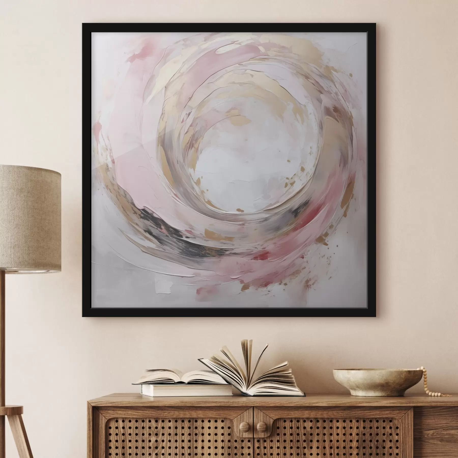 Fotobehang Wervelwind, imitatie schilderij f46744