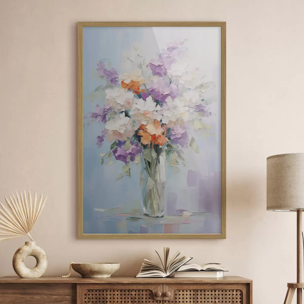 Poster Boeket in een vaas, imitatie van een schilderij f46750