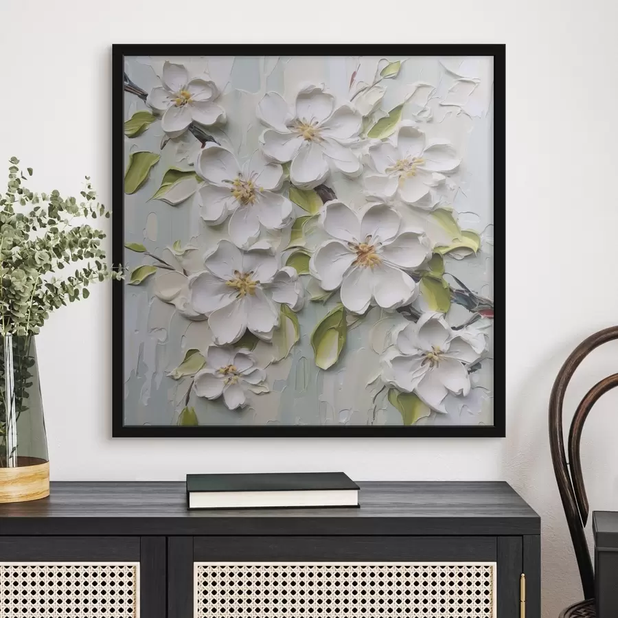 Fotobehang Bloemen imitatieschilderij f46754