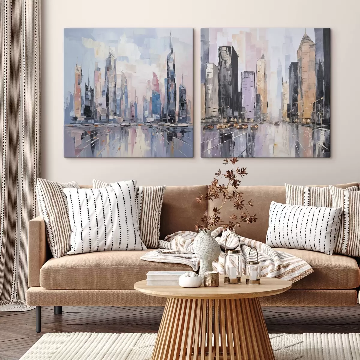  Schilderijen Abstracte imitatie van schilderkunst in de stad m01032