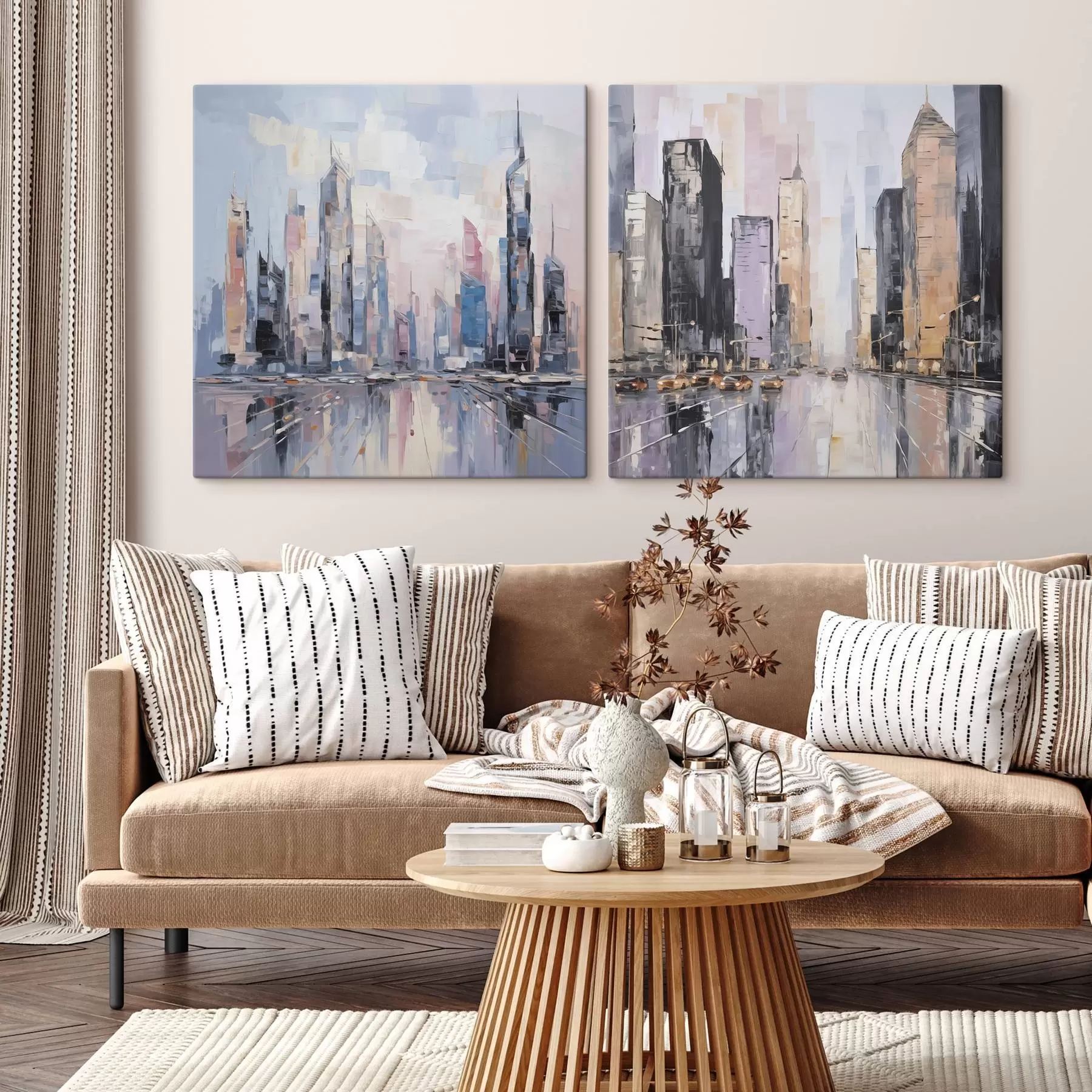  Schilderijen Abstracte imitatie van schilderkunst in de stad m01032